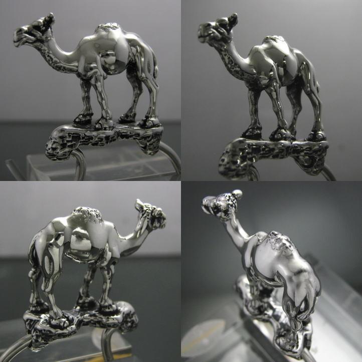 銀の駱駝、ヒトコブラクダキーリング シルバー925 SV925(キーホルダー