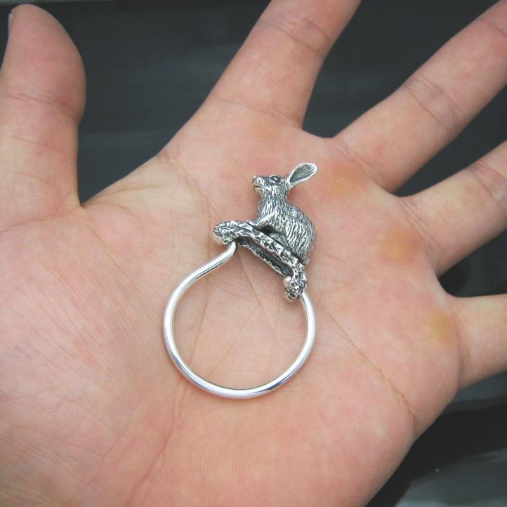 Tiffany vintage silver うさぎ　チャーム　キーホルダー Amazon.co.jp: スワロフスキー キーリング レディース バッグ