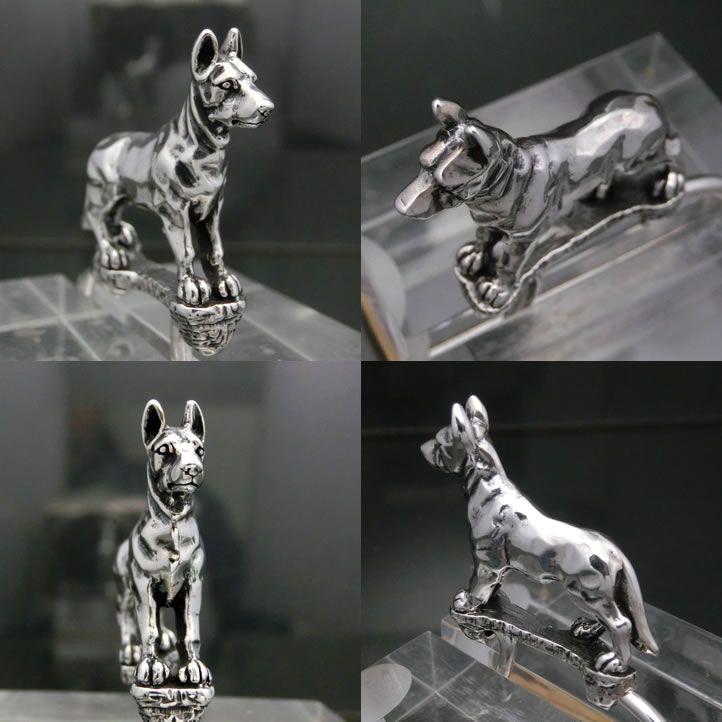 銀の犬 シェパードキーリング シルバー925 SV925 銀製