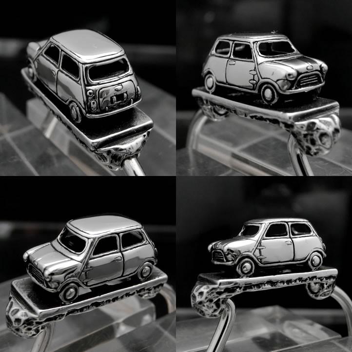 MINI ミニキーリング キーホルダー シルバー925 銀 (キーチェーン、鍵