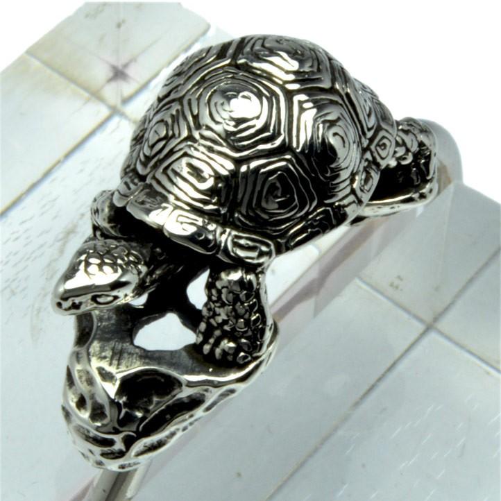 銀の亀 ゾウガメキーリング 銀製 シルバー925 Silver925