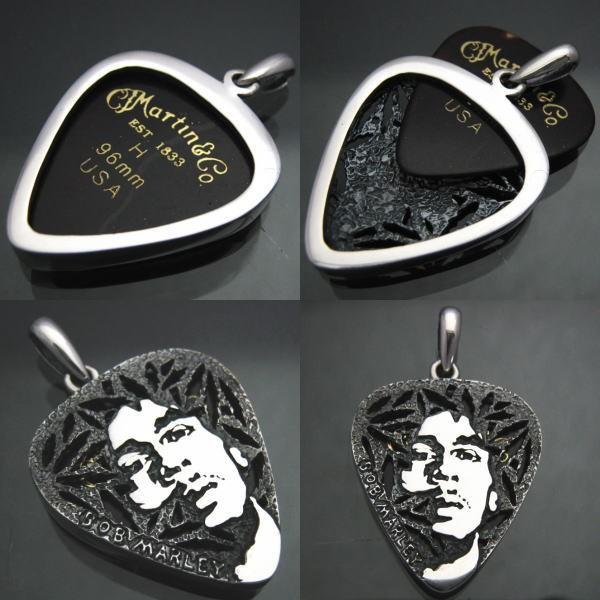 ボブ マーリー ピックケースペンダント シルバー925(ラスタreggae