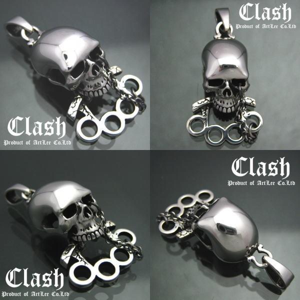 Clash カイザーナックルスカルペンダント シルバー925　neck-1042-P50の画像