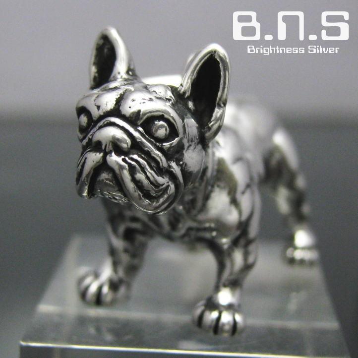 銀の犬、フレンチブルドッグペンダント シルバー925 SV (犬