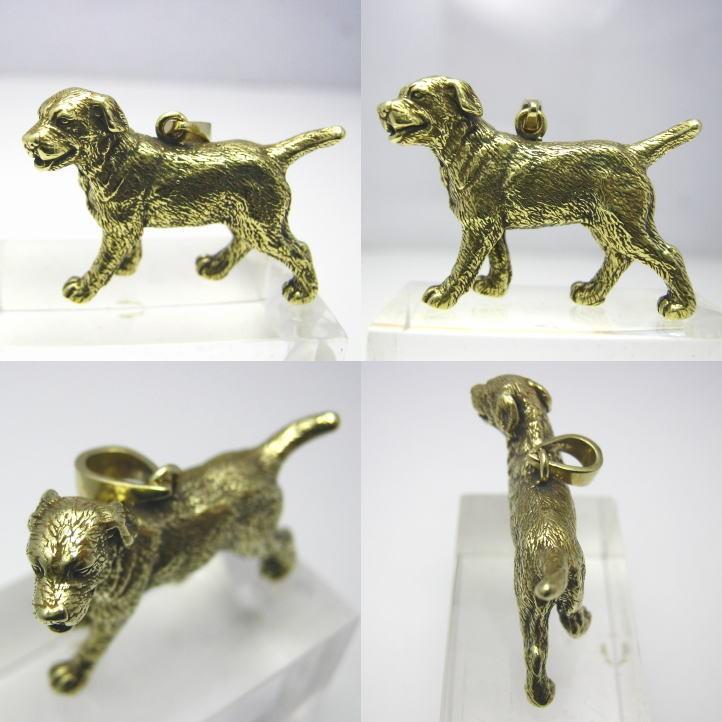 金色の犬 ラブラドールレトリバーペンダント 真鍮 ブラス brass 金色の犬 ラブラドールレトリバーペンダント 真鍮 ブラス brass