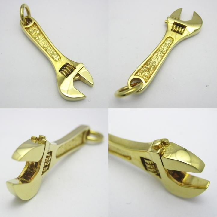 金色の工具 モンキーレンチペンダント 真鍮 ブラス :neck-1374:ブライトネスシルバー - 通販 - Yahoo!ショッピング