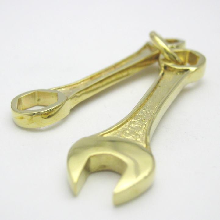 金色の工具 ゴールドコンビネーションスパナ＆六角めがねレンチ