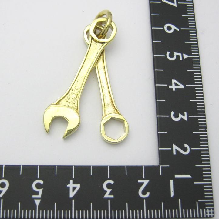 金色の工具 ゴールドコンビネーションスパナ＆六角めがねレンチ