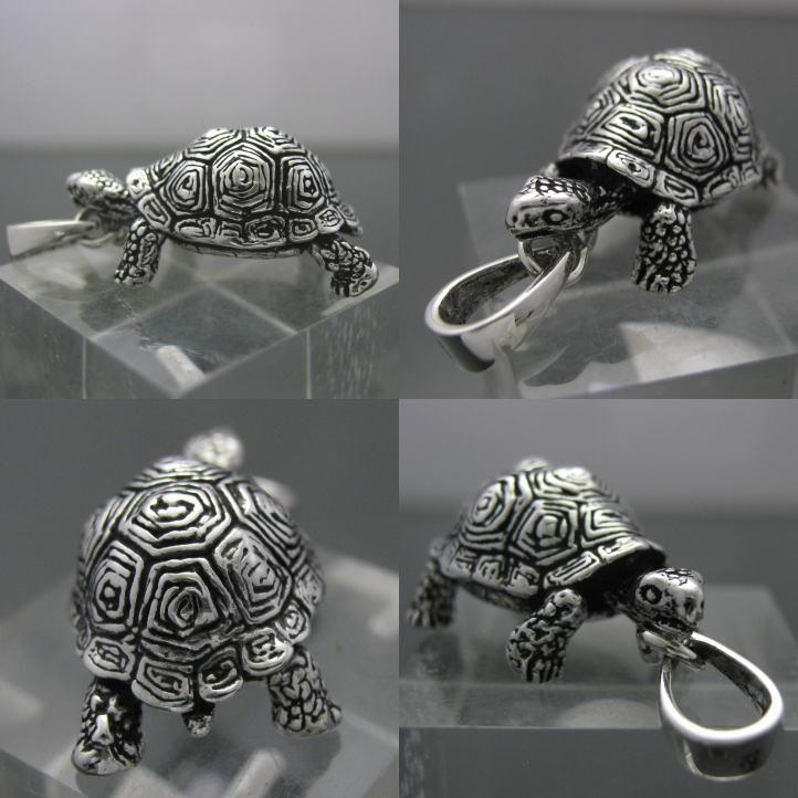 銀の亀 ゾウガメペンダント シルバー925 silver925 銀製