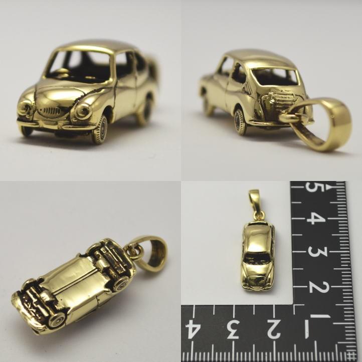 スバル360ペンダント ブラス 真鍮 (SUBARU 昴 富士重工 旧車