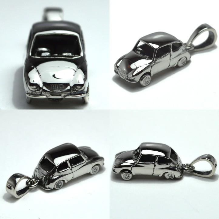 スバル360ペンダント シルバー925 silver925 (SUBARU 昴 富士重工 旧車