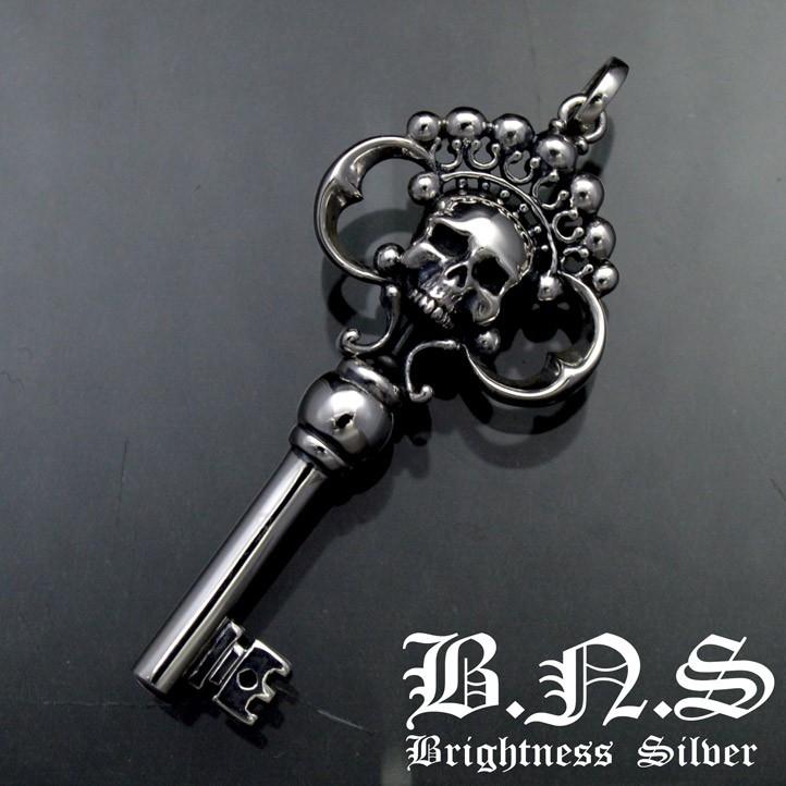 魔女の鍵 クラウンスカルウィッチキーペンダントM シルバー925 銀