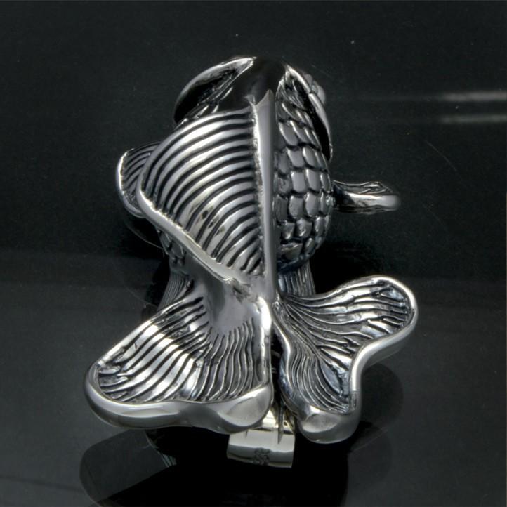 銀の金魚 琉金ペンダント 銀製 シルバー925 SV925 silver925 neck-1475