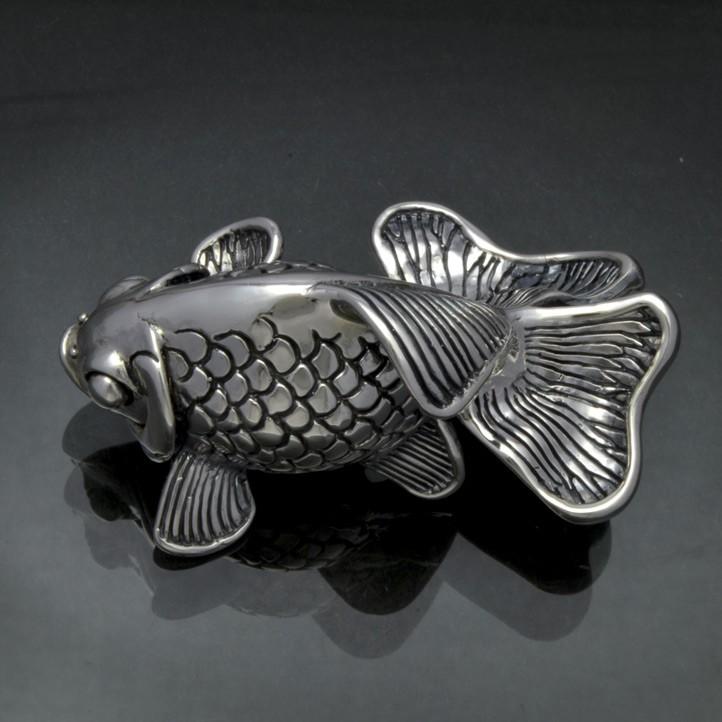 銀の金魚 琉金ペンダント 銀製 シルバー925 SV925 silver925 neck-1475