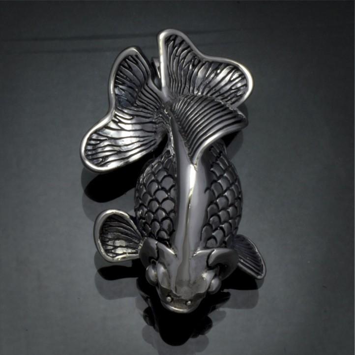 銀の金魚 琉金ペンダント 銀製 シルバー925 SV925 silver925