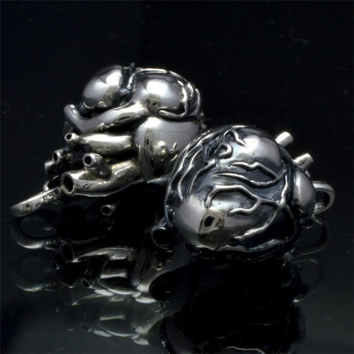 銀の心臓 シルバーハートペンダント 銀製 シルバー925 SV925 silver925