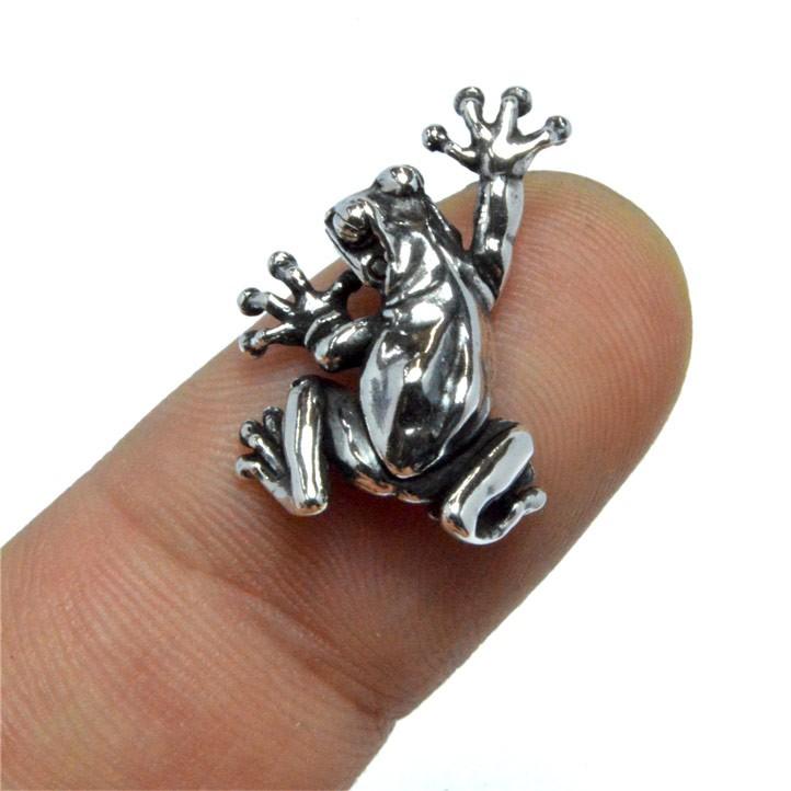 銀の蛙 ニホンアマガエルペンダントM シルバー925 Silver925 (雨蛙 あ