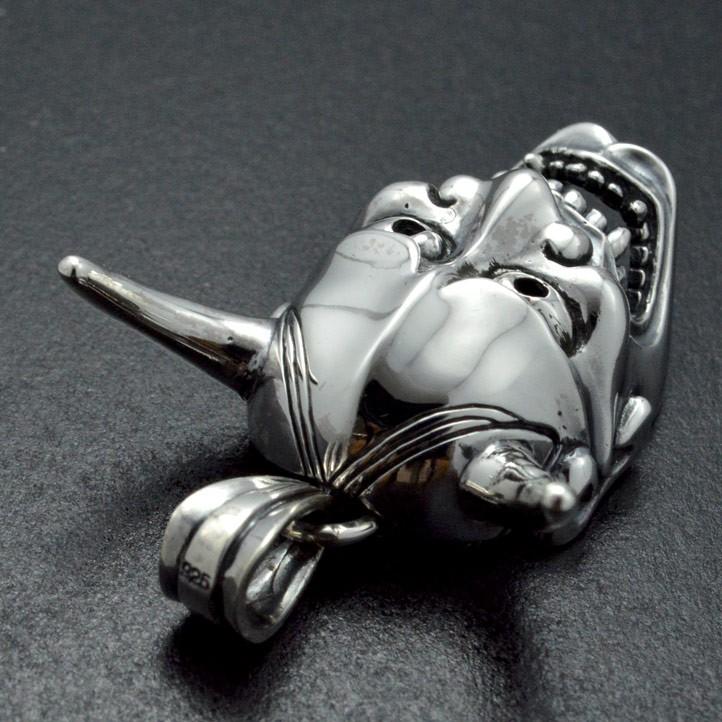 銀の能面 般若面ペンダント 銀製 シルバー925 SV925 silver925【neck-1498-P216】の画像