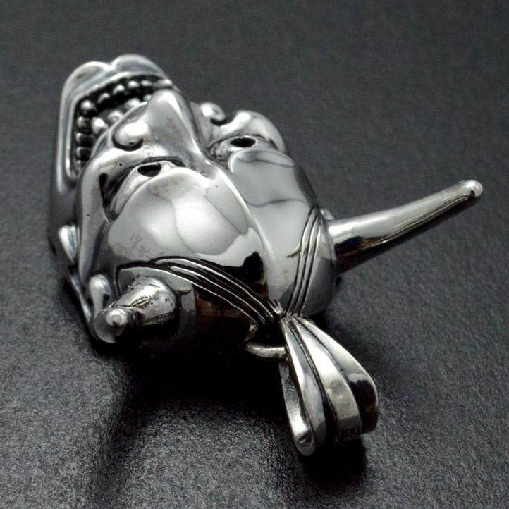 銀の能面 般若面ペンダント 銀製 シルバー925 SV925 silver925【neck-1498-P216】の画像