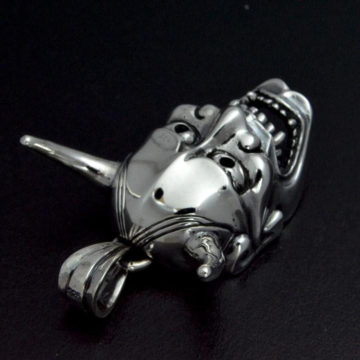 銀の能面 般若面ペンダント 銀製 シルバー925 SV925 silver925【neck-1498-P216】の画像