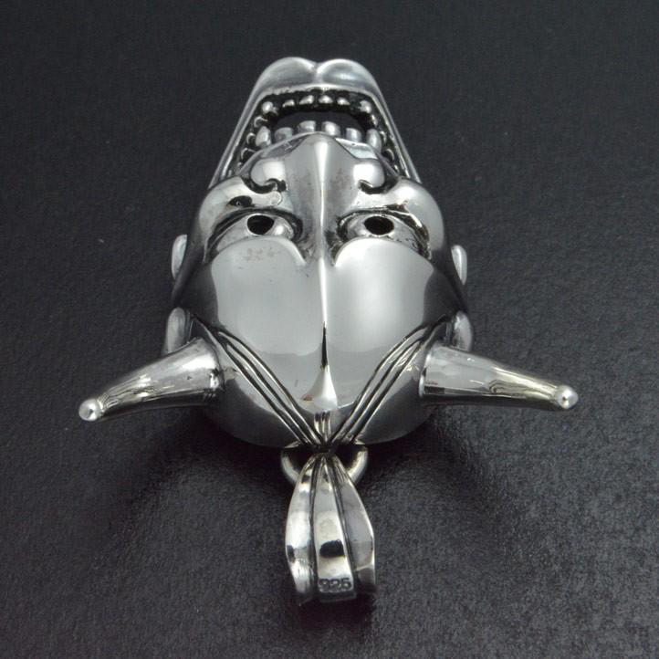 銀の能面 般若面ペンダント 銀製 シルバー925 SV925 silver925【neck-1498-P216】の画像