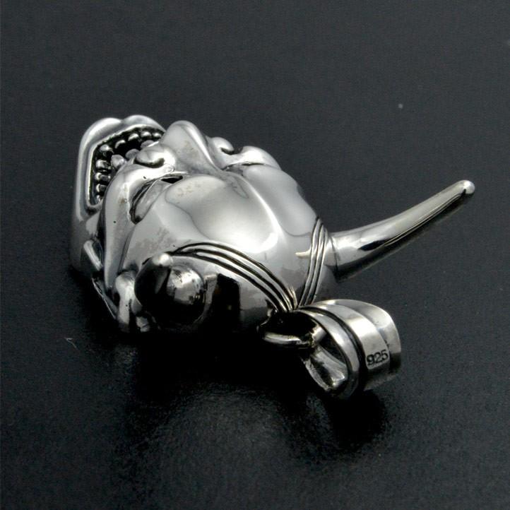 銀の能面 般若面ペンダント 銀製 シルバー925 SV925 silver925【neck-1498-P216】の画像