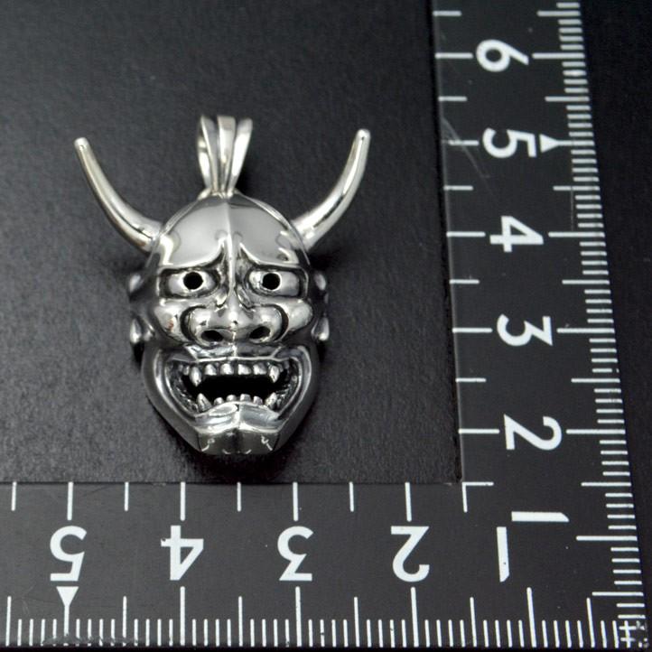 銀の能面 般若面ペンダント 銀製 シルバー925 SV925 silver925【neck-1498-P216】の画像