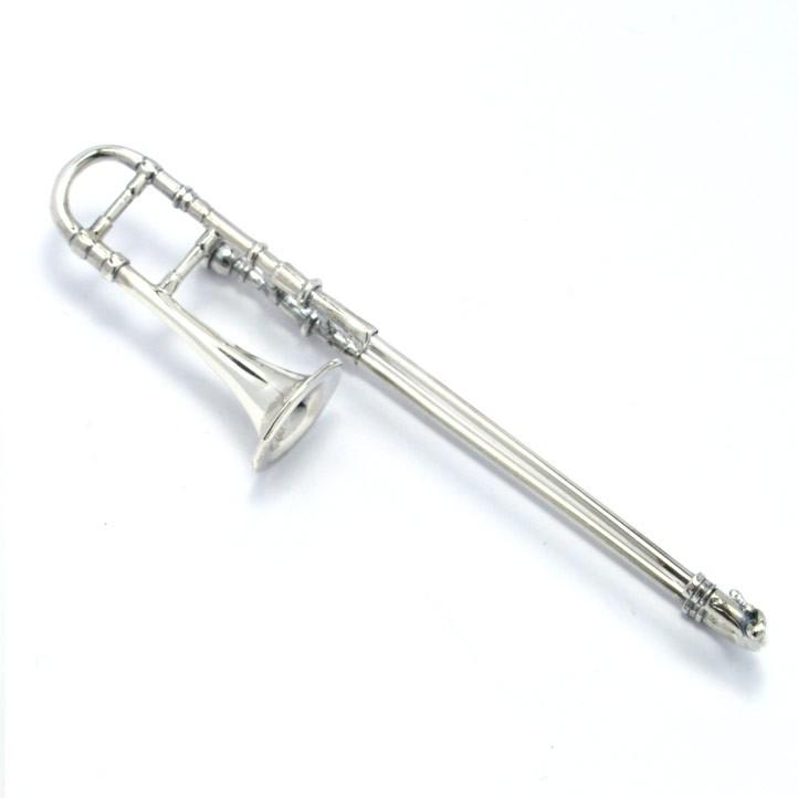 銀製の管楽器 シルバートロンボーンペンダント シルバー925 Silver925