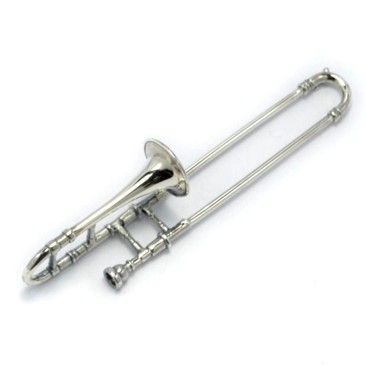 銀製の管楽器 シルバートロンボーンペンダント シルバー925 Silver925