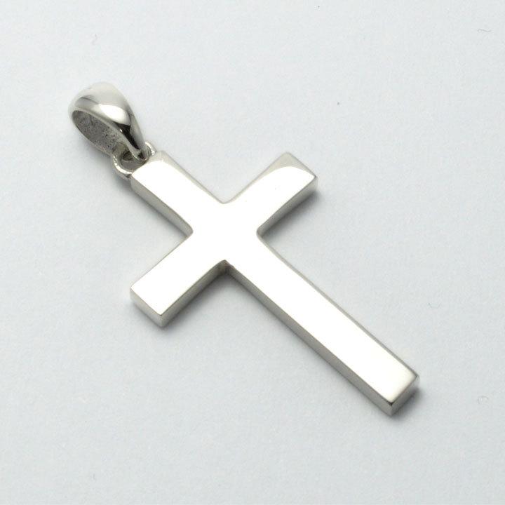 プレーンクロスペンダント M シルバー925 銀 silver925 neck-1521-P180 