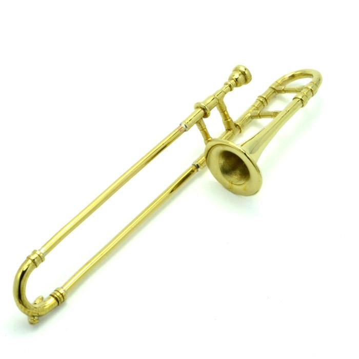 トロンボーン本体 真鍮製 調整可能 真鍮製の管楽器 トロンボーンペンダント 真ちゅう ブラス bら