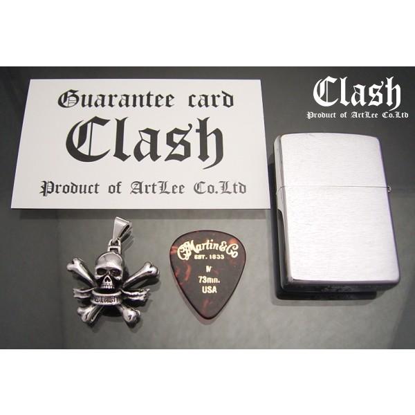 Clash クロスボーンスカルピックケースペンダント シルバー925,ギター