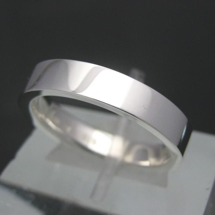 3.5mm 平打ちシルバーリング シルバー925の画像