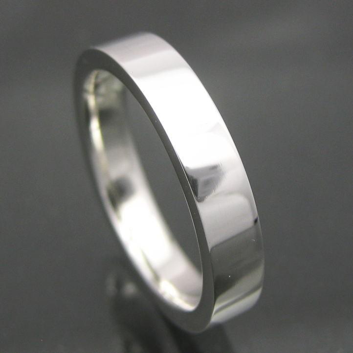 3.5mm 平打ちシルバーリング シルバー925の画像