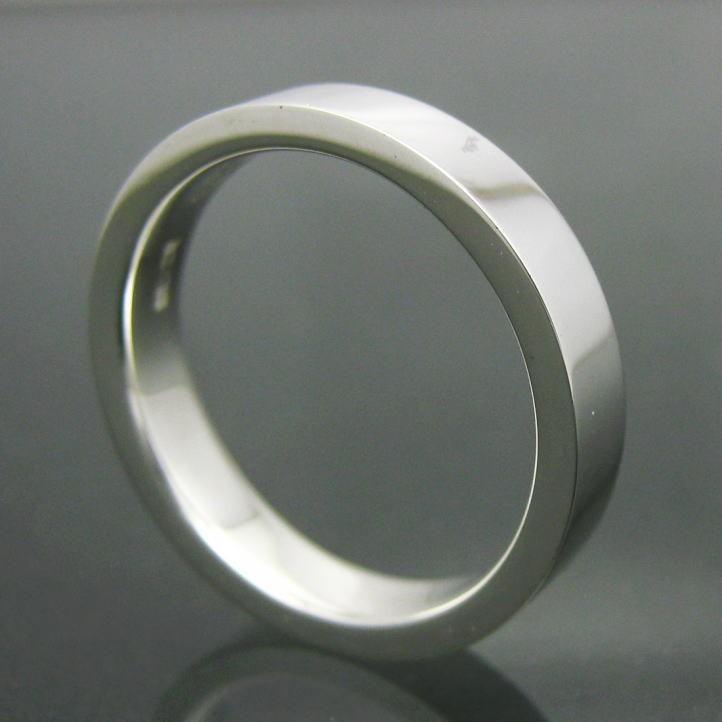 3.5mm 平打ちシルバーリング シルバー925の画像