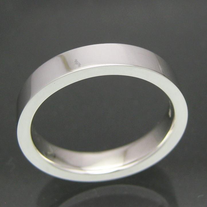 3.5mm 平打ちシルバーリング シルバー925の画像