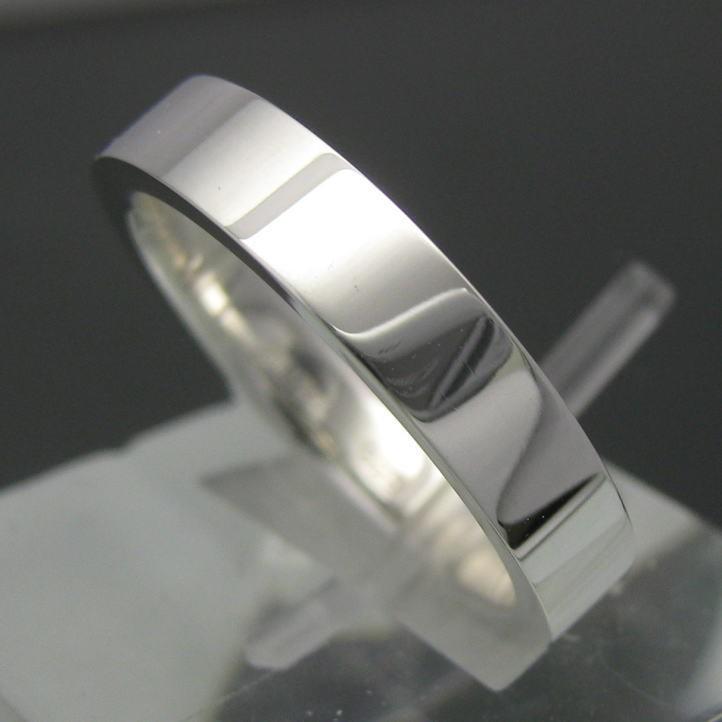 3.5mm 平打ちシルバーリング シルバー925の画像