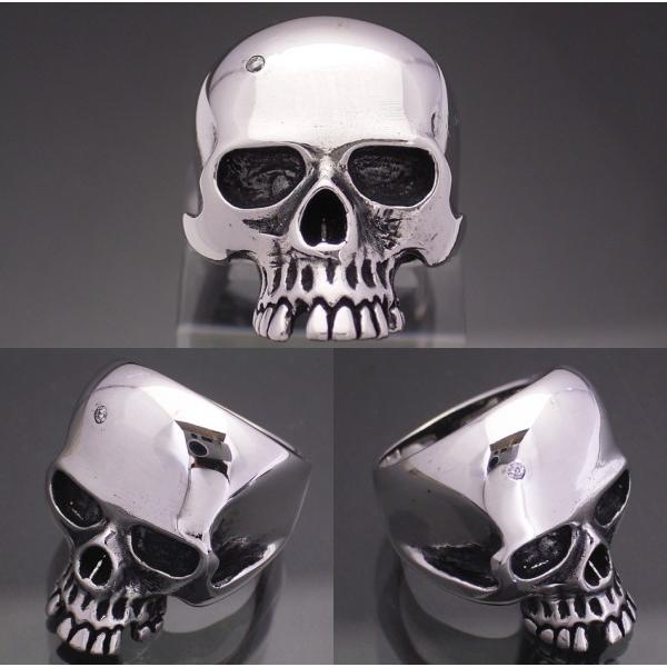 BNSオリジナル CZスカルリング シルバー925 ジルコニア【ring-430-R06