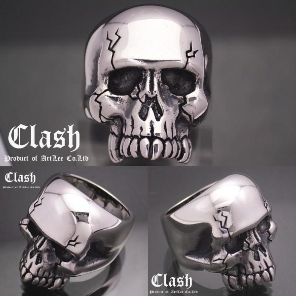 Clash クラッシャースカルリング シルバー925【ring-433-2-R08】の画像