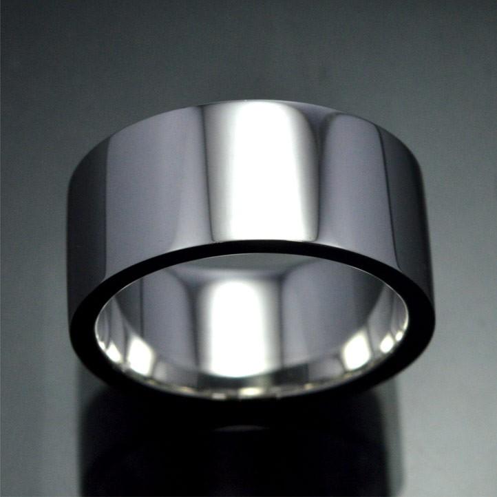 10mm 平打ちシルバーリング シルバー925 指輪 銀製【ring-515-R34