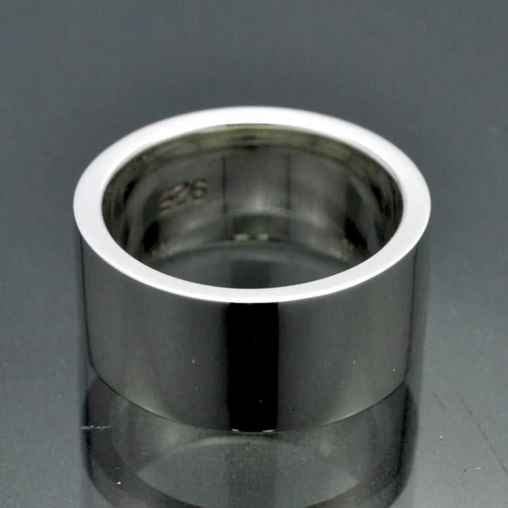 10mm 平打ちシルバーリング シルバー925 指輪 銀製【ring-515-R34