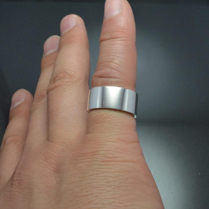 10mm 平打ちシルバーリング シルバー925 指輪 銀製【ring-515-R34