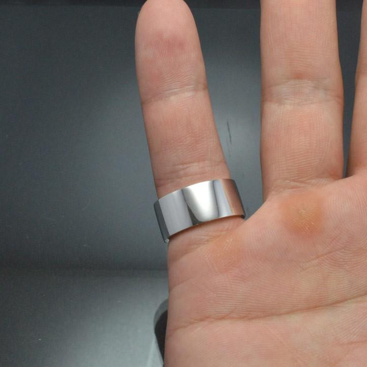 10mm 平打ちシルバーリング シルバー925 指輪 銀製【ring-515-R34