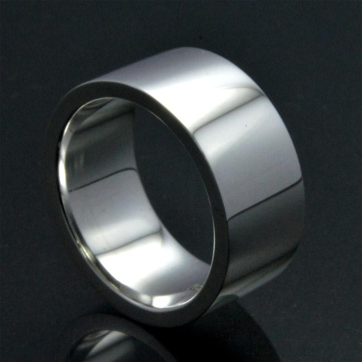 10mm 平打ちシルバーリング シルバー925 指輪 銀製【ring-515-R34