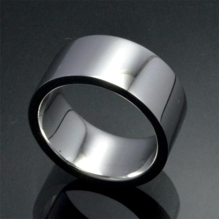 10mm 平打ちシルバーリング シルバー925 指輪 銀製【ring-515-R34