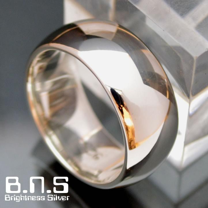 10mm 甲丸シルバーリング シルバー925【ring-517-R32】 : ブライトネス