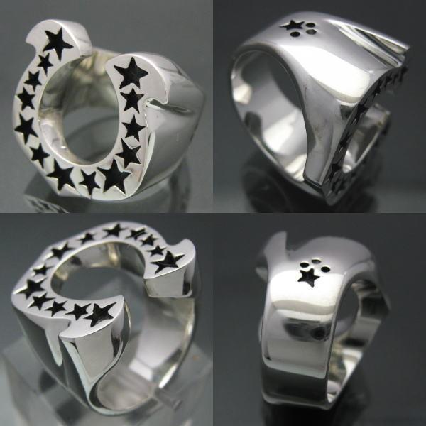 ホースシュー　リング　シルバー925 シルバー925 ホースシューリング 馬の蹄鉄 リング 指輪 925 馬蹄リング