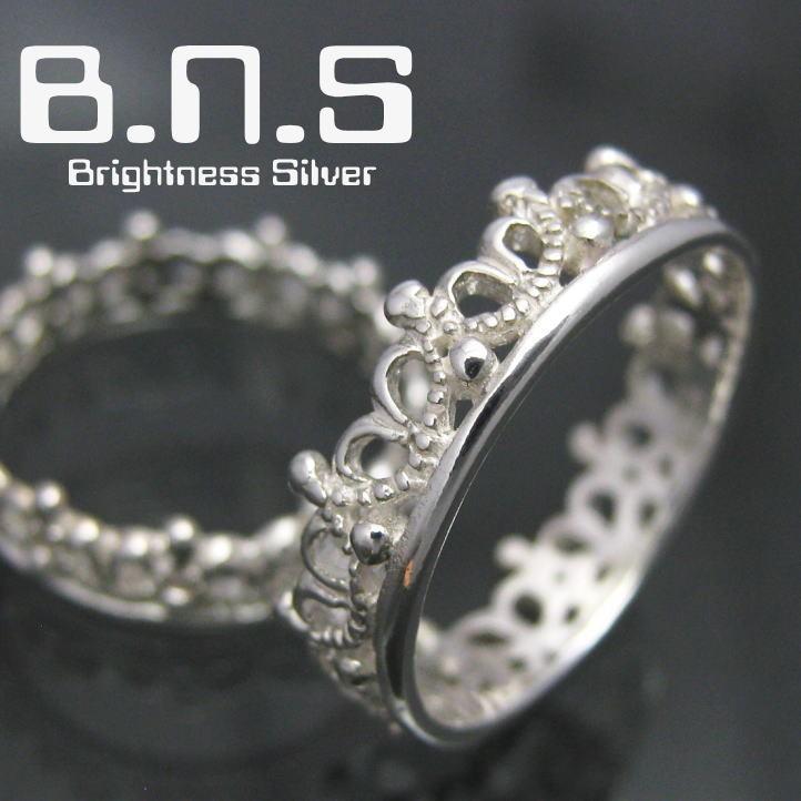 王冠の指輪 クラウンバンドリングB シルバー925【ring-661-R79