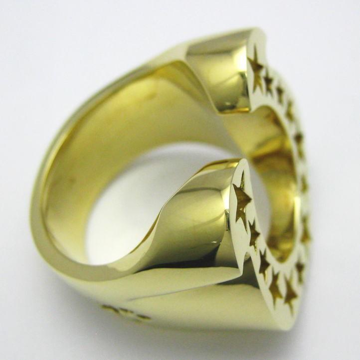 馬蹄の指輪 ゴールドホースシューリング ブラス 真鍮 : ブライトネス