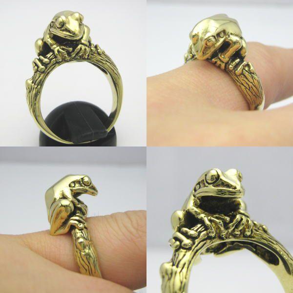 カエル　蓮の葉【新品】アナスイ　リング　指輪　グリーン　ゴールド　王冠　蝶々 カエル 蓮の葉【新品】アナスイ リング 指輪 グリーン ゴールド